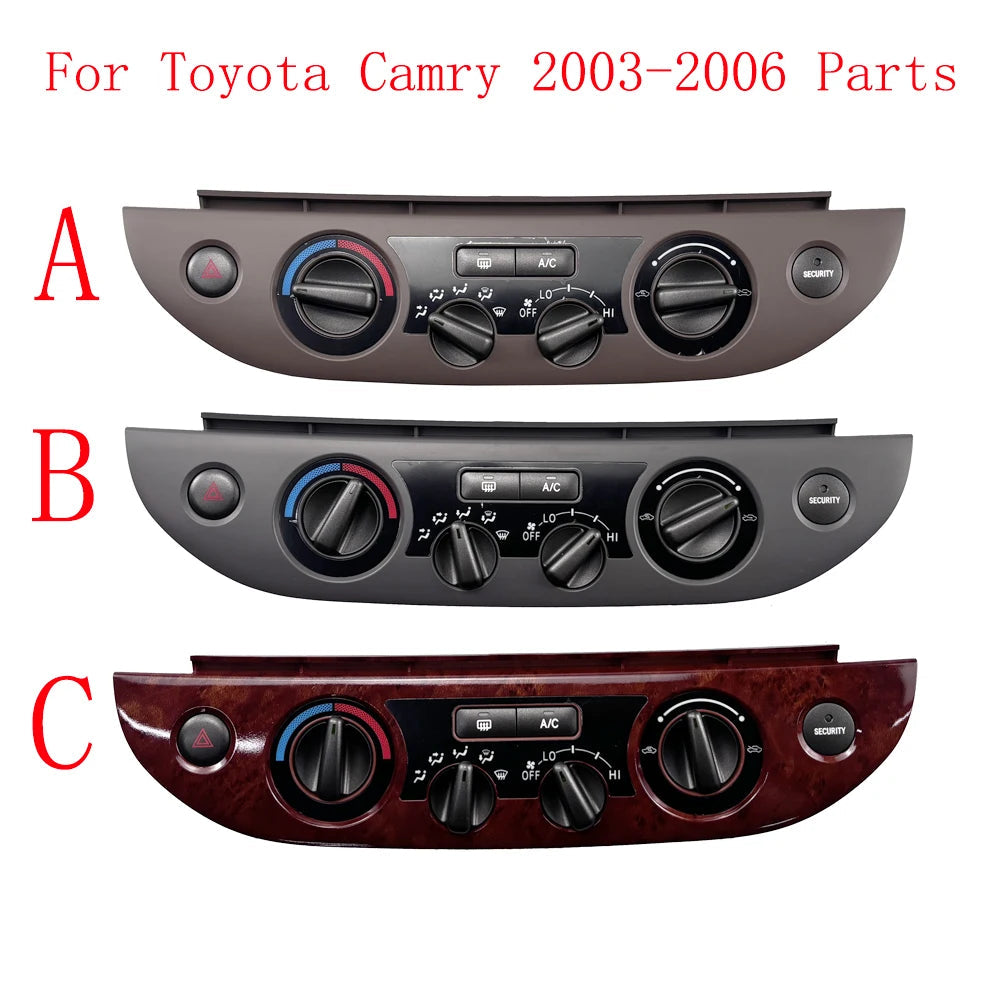 For Toyota Camry 2003-2006 Parts Dashboard Climate Control Heater Air Conditioning A/C Switch Panel Bezel Vent Button Assembly sayaragear