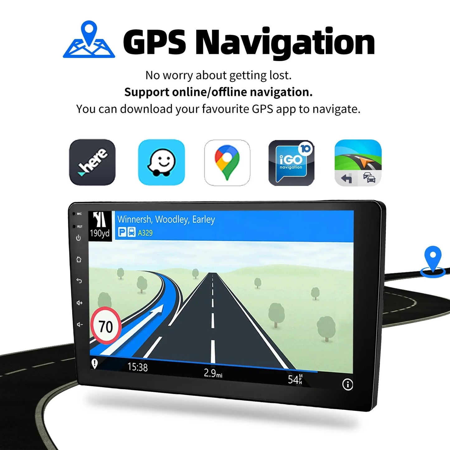 ESSGOO 7 9 10" Car Radio Android Auto Carplay Car Stereo Multimedia Player Universal WIFI GPS Autoradio Car Intelligent Systems sayaragear