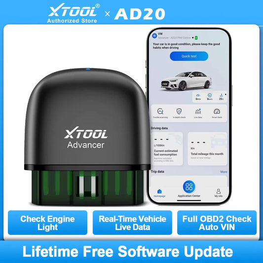 XTOOL Advancer AD20 Mini Bluetooth 5.0 OBD2 Scanner Full obd2 Functions Car Diagnostic Scan Tool Read/Clear fault code Universal sayaragear