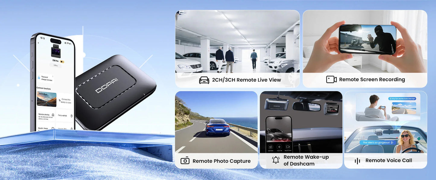 DDPAI Z60 Pro 4K Dash Cam Auto Dashcam Front GPS Car Camera for Dual SONY Sensor WiFi ADAS Night Vision DVR Video Recorder sayaragear