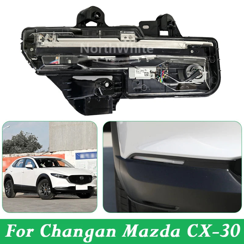 Front Day Running Lights Front Fog Lights Front Bumper Lights For Changan Mazda CX-30 sayaragear