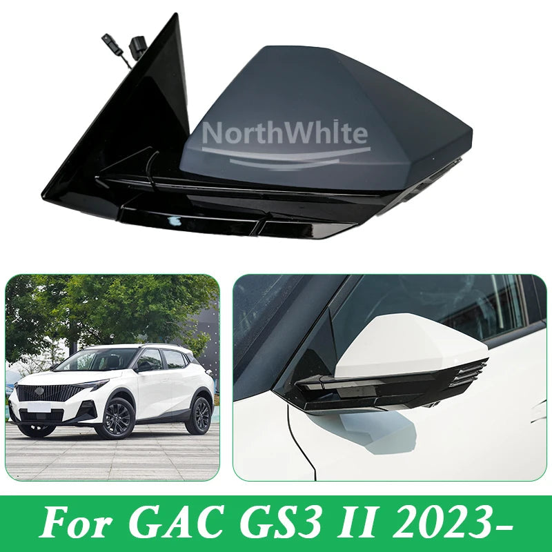 For GAC GS3 II Rearview Mirror Side Mirror 2023- Car Outside Rearview Mirror Assembly sayaragear