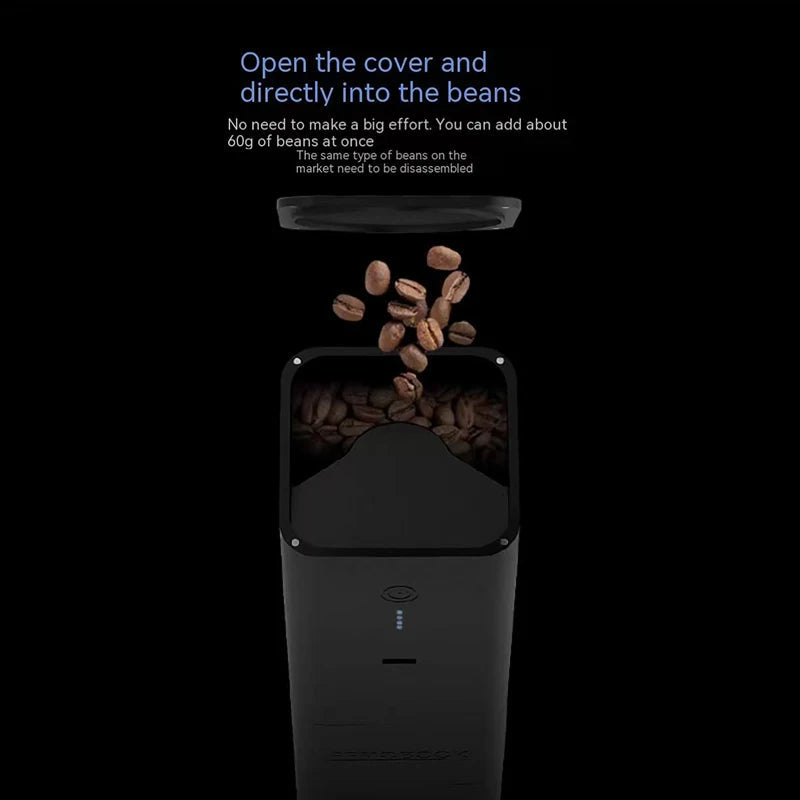 FEMOBOOK A2 USB electric grinder portable rechargeable grinder with 7core burr Magnetic attraction design 4000mah battery sayaragear