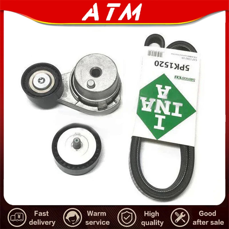 ATM Original generator belt power pump belt tensioner assembly idler wheel 10202625  ILR20002 10202623 For SAIC MG5 ZS RX3 i5 i6 - sayaragear