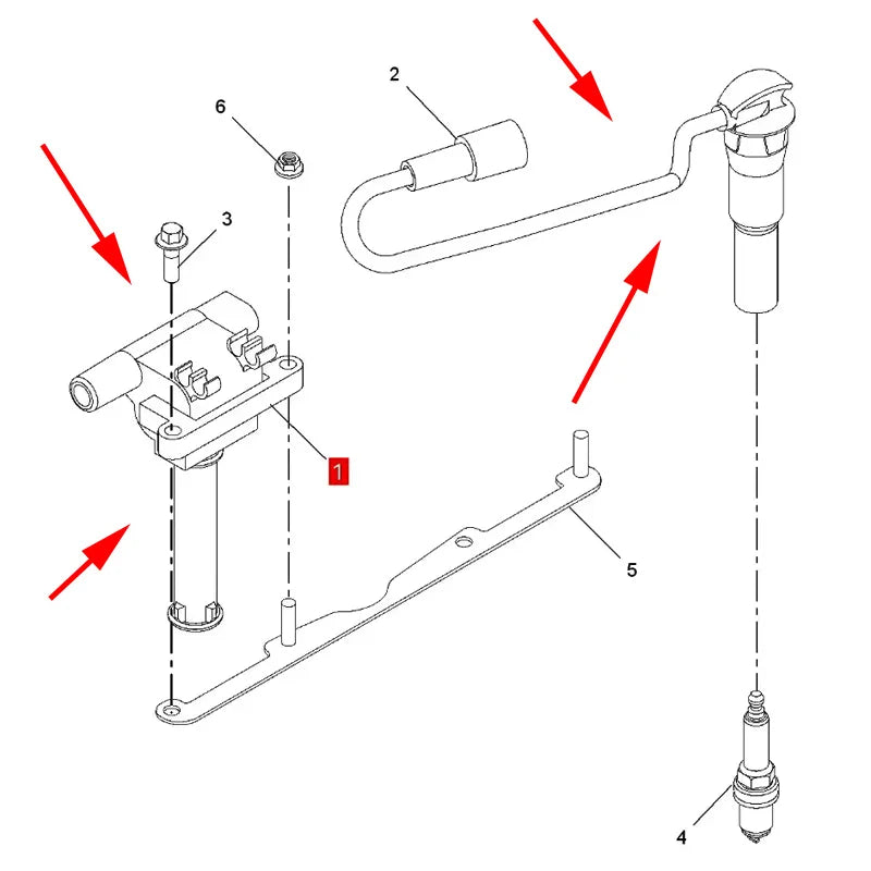 ING200001 HTL200001 10171408 Original ignition coil high pressure pack cylinder line For SAIC MG 350 MG3 MG5 360 E550 GT sayaragear
