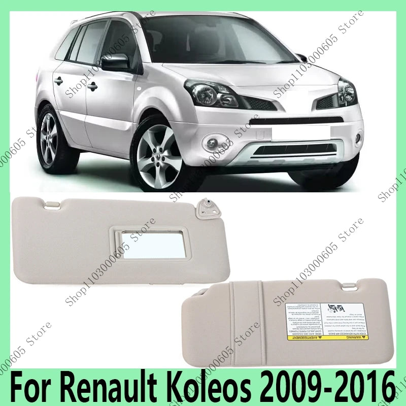 For Renault Koleos 2009 2010 2011 2012-2016 Automotive Parts Interior Sun Visor with Vanity Mirror No Illumination Function sayaragear