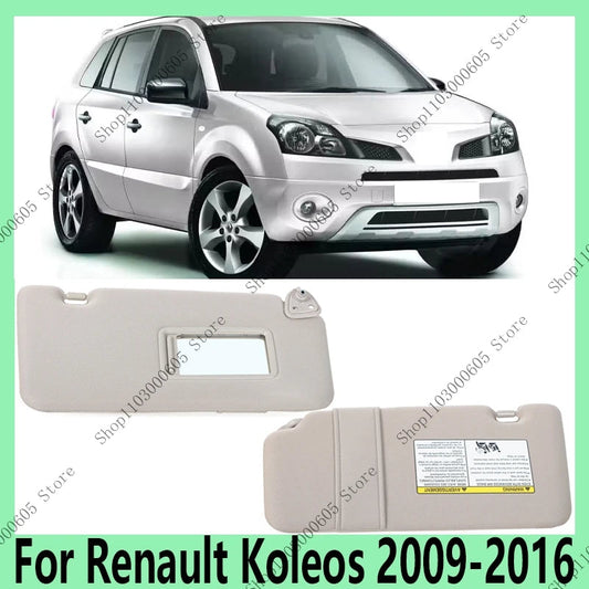 For Renault Koleos 2009 2010 2011 2012-2016 Automotive Parts Interior Sun Visor with Vanity Mirror No Illumination Function sayaragear