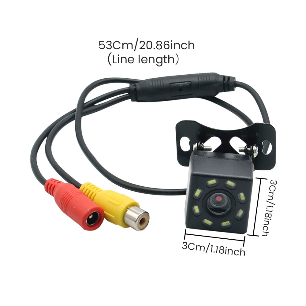 Wide Angle HD Car Rearview Camera Rear View Video Vehicle Camera Backup Reverse Camera 4/8/12 LED Night Vision Parking Camera sayaragear
