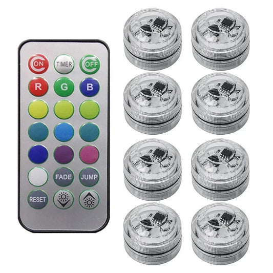 Wireless Adhesive LED Car Interior Ambient Light Remote Control Decor Auto Roof Foot Atmosphere Lamp Bicycle Tail Light sayaragear