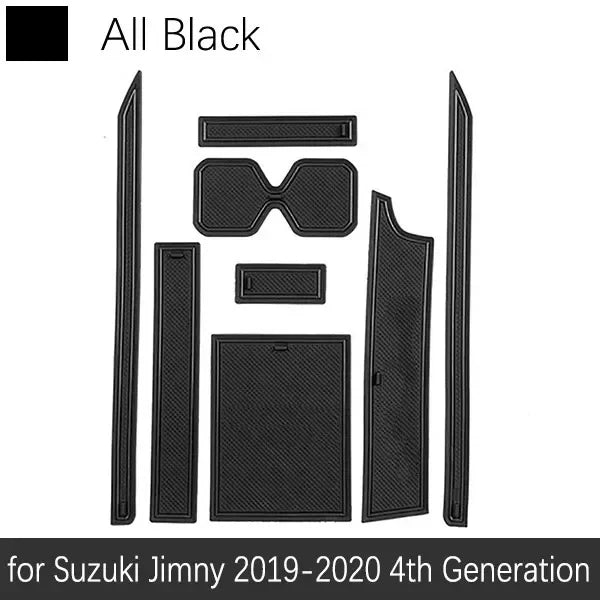 Anti-slip Pat Mat Water Coaster Car Groove Rubber Cushion Stickers Accessories for Suzuki Jimny JB64 JB74 Jimny Sierra 2019 2020 sayaragear