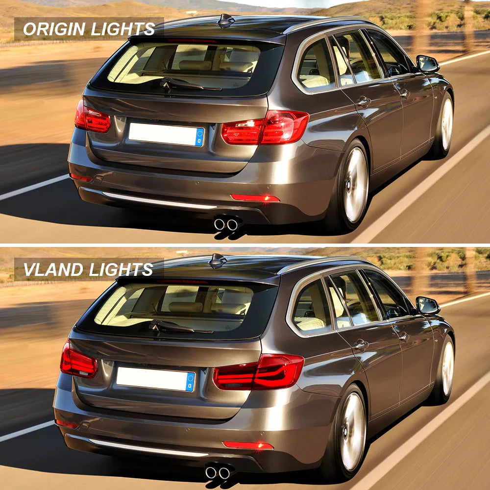 Vland 12-19 3 Series F31 LED Tail Lights LCI-Style Rear Lamp Assembly Upgrade sayaragear