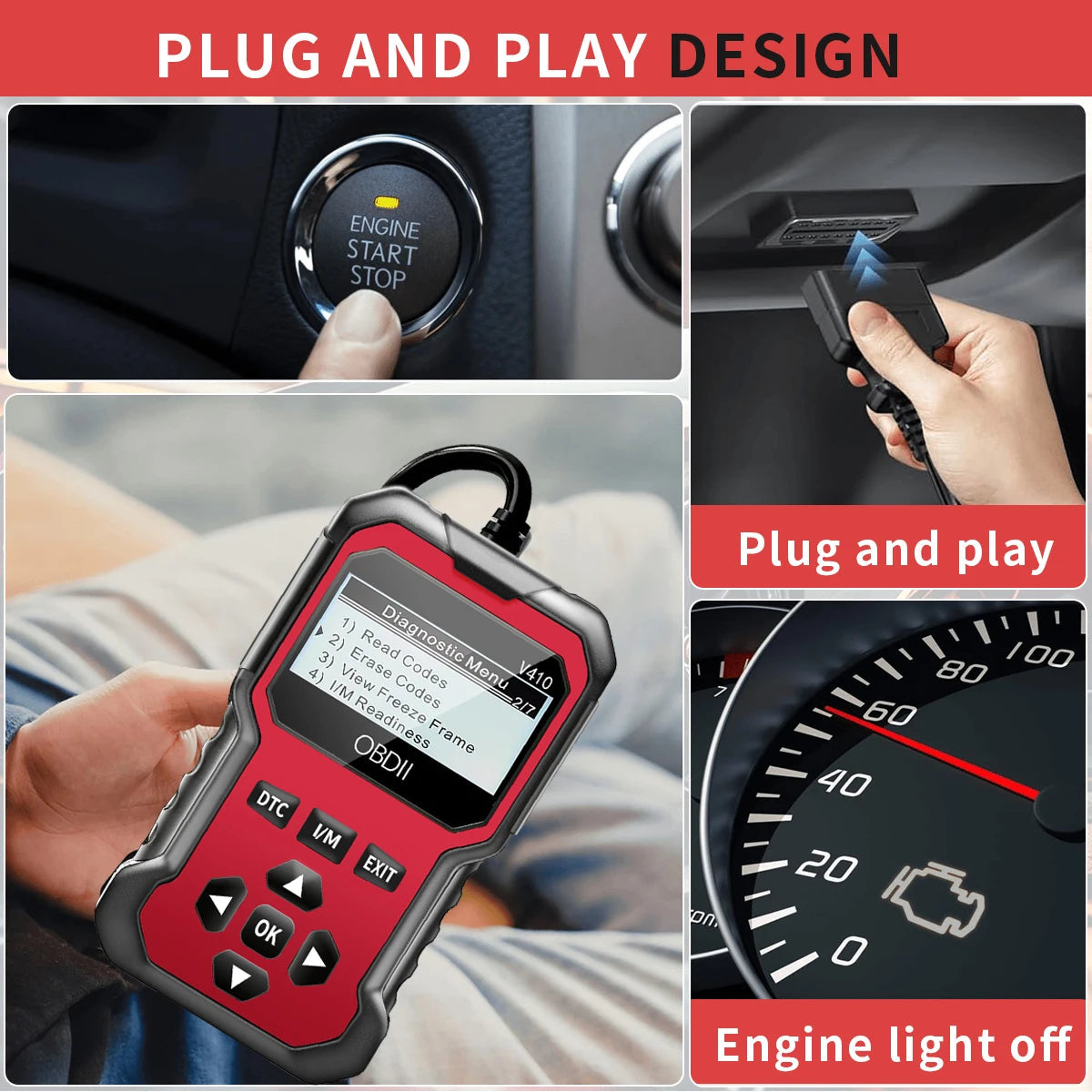 Car Obd2 Scanner Diagnostic Tool Code Reader Engine Fault Code Reader Scanner Can Diagnose All Obd Ii Protocol Cars since 1996 sayaragear