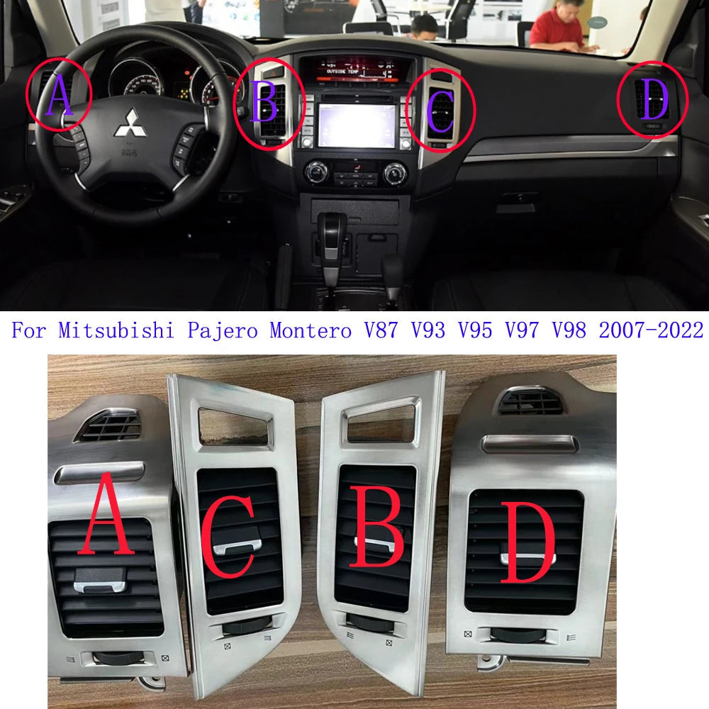 1PCS Instrument Panel Board A/C Air Conditioner For Mitsubishi Pajero Montero V87 V93 V95 V97 V98 2007-2022 Air Vent Outlet sayaragear