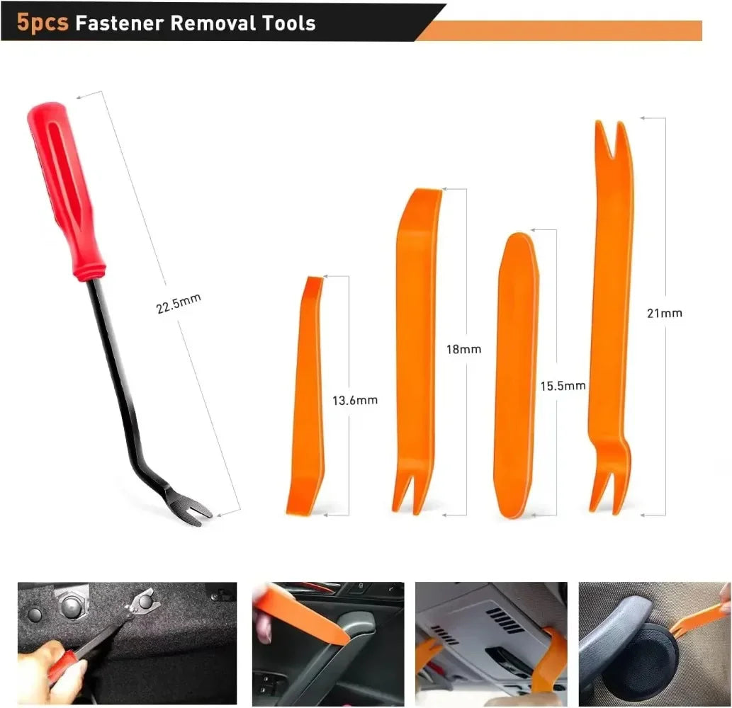 800pcs-100Pcs Car Fastener Clip Kit Fender Rivet Plastic Clips Auto Body Push Retainer Pin Rivet Bumper Door Trim Panel Repair sayaragear