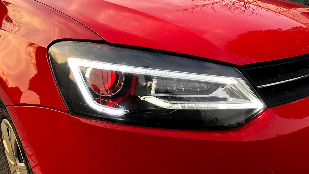 VLAND Car Styling for VW Polo Headlights 2011-2018 Vento LED Headlight New Polo Design DRL Head Lamp Bi Xenon Beam Accessories sayaragear