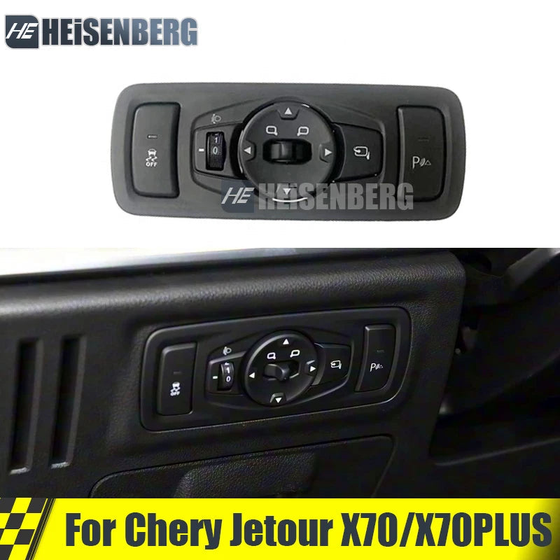F01-8202570BB Rearview Mirror Switch For Chery Jetour X70/X70PLUS ESP Side Sliding Headlight Angle Height Adjustment Switch sayaragear