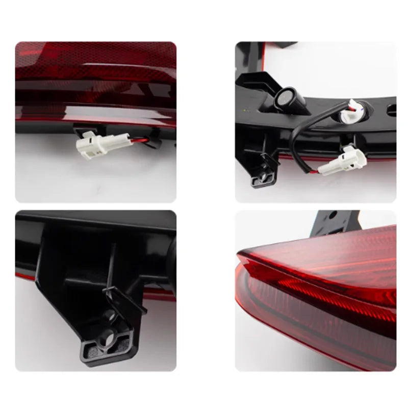 Original rear bumper lights, rear fog lights, red L-shaped taillights, reflectors, fog light strips For Changan CS95 2019-2021 sayaragear