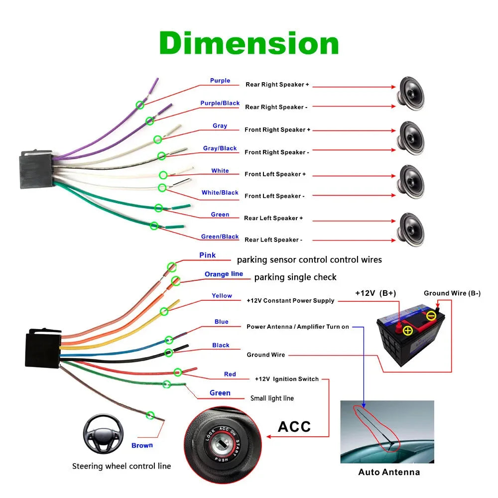 7" Double 2 DIN Car MP5 Player B-T Touch Screen Stereo Radio With 4led Camera sayaragear