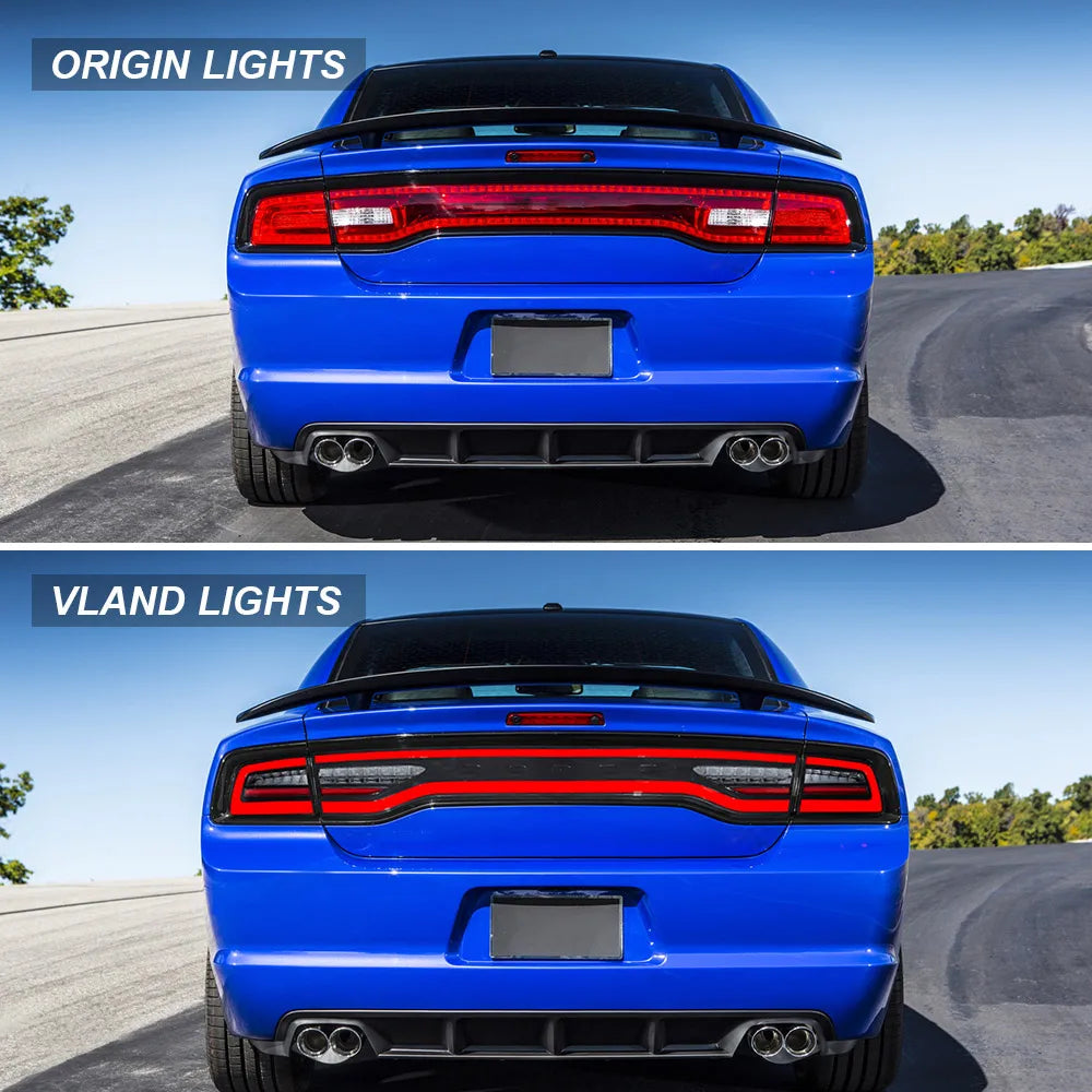 Vland 2011-2014 Charger Tail Lights Full LED W/Start-Up Animation sayaragear