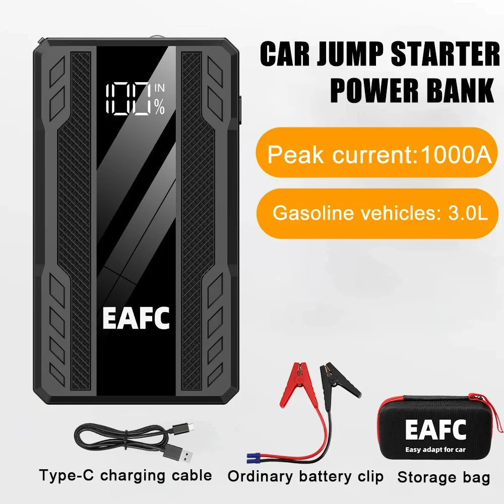 Hot 2000/1200/1000A Car Jump Starter  Car Battery Starters Portable Power Bank 12V Starting Device Booster For Petrol Diesel Car sayaragear