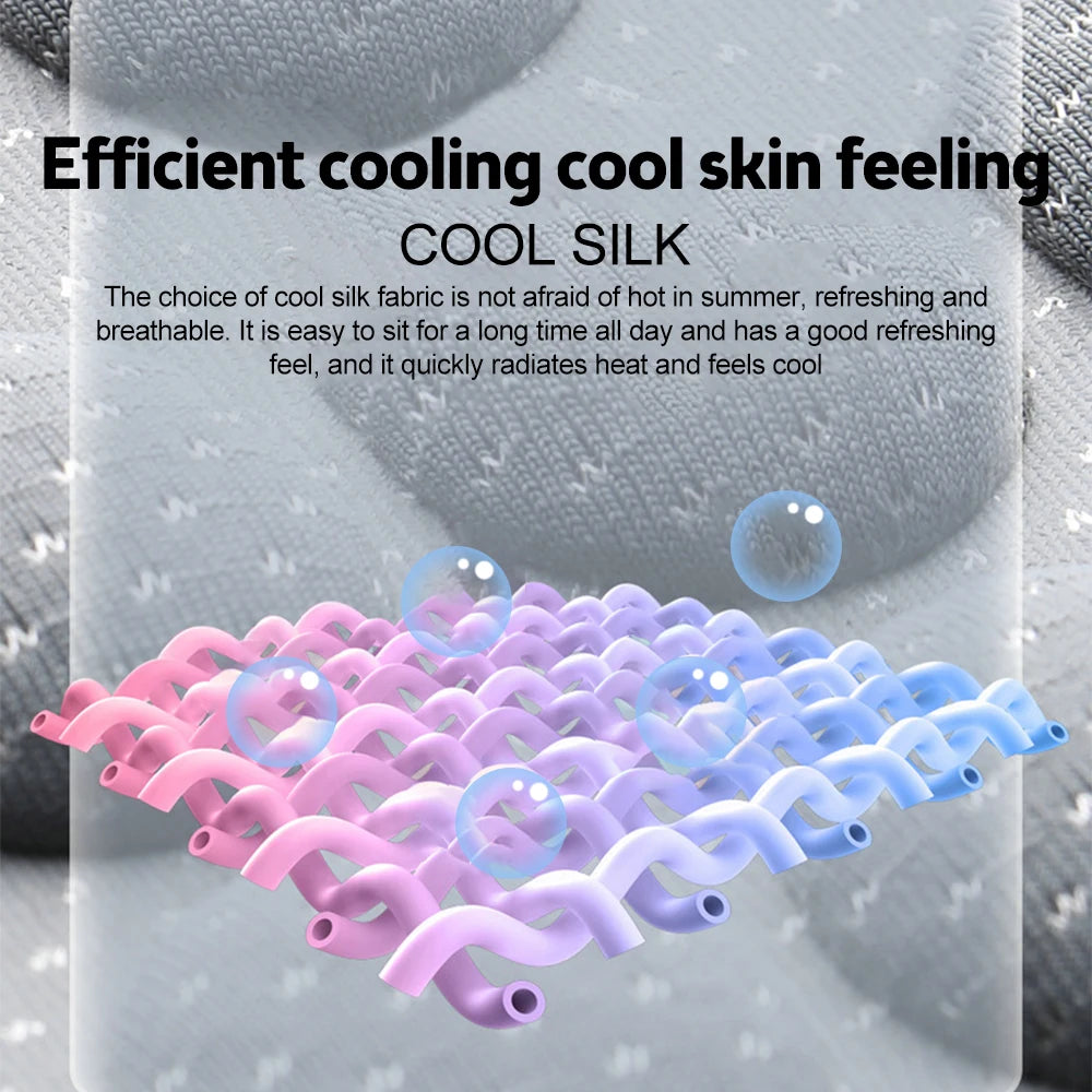 TIMOTRAS Car Cushion Summer Cool Cushion Ice Silk Seat Cover Car Cushion Seasonal Universal Cool Cushion sayaragear
