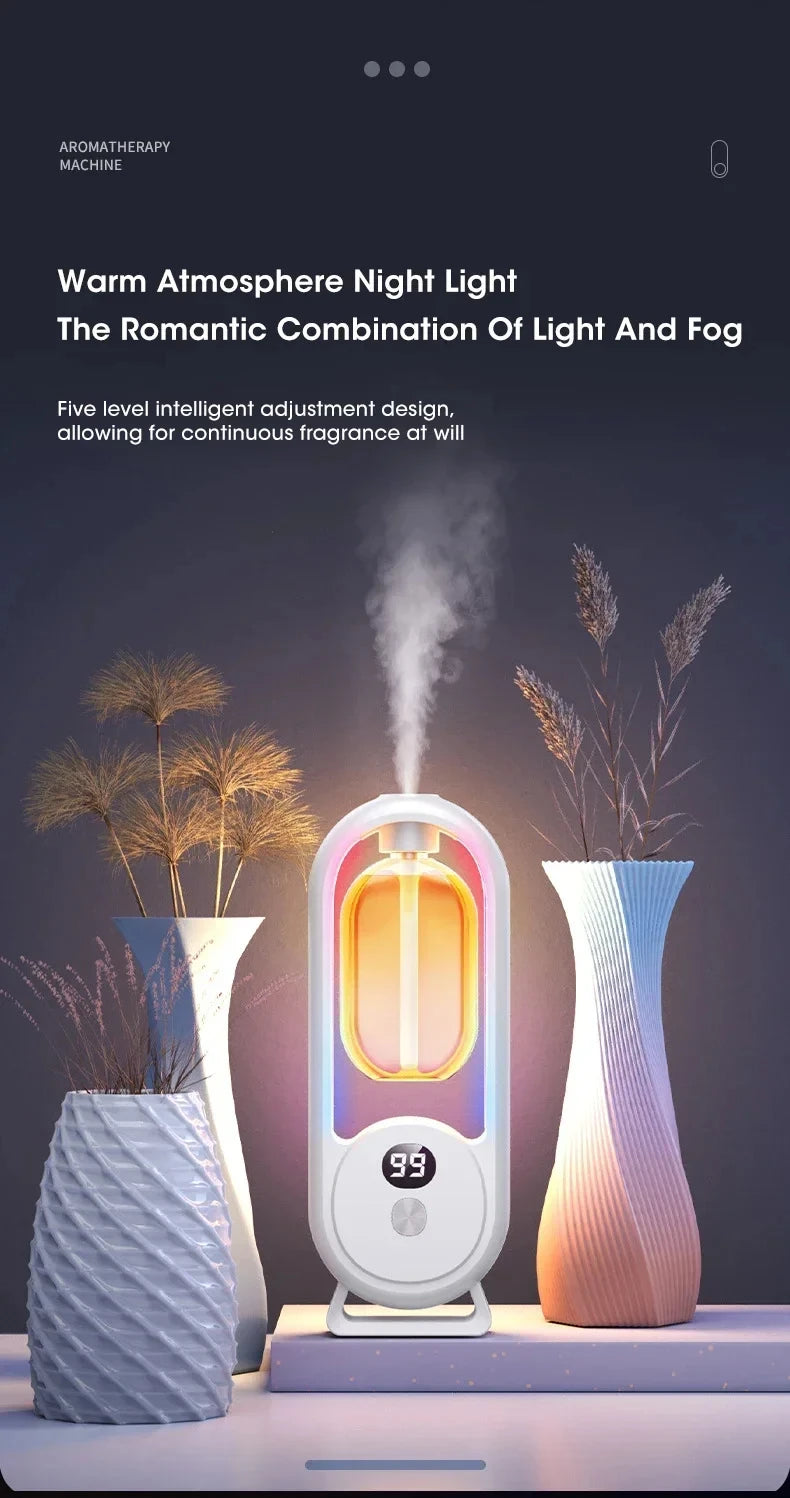 Automatic Home Fragrance Machine Essential Oil Diffuser Nebulizer Perfume Scent Machine for Kitchen and toilet deodorization sayaragear