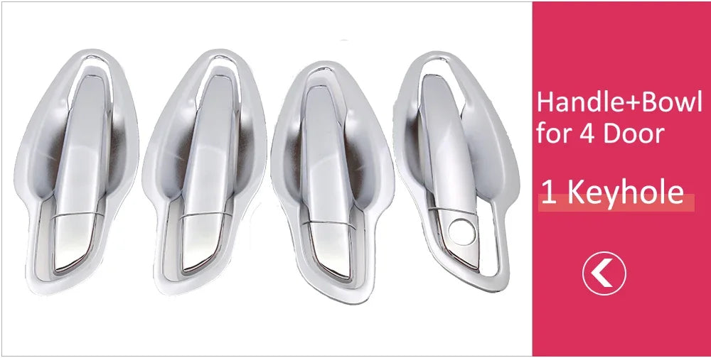 Chrome Car Door Handle Cover for Peugeot 508 SW RXH 2011~2018 Car Trim Set Exterior Accessories 2012 2013 2014 2015 2016 2017 sayaragear