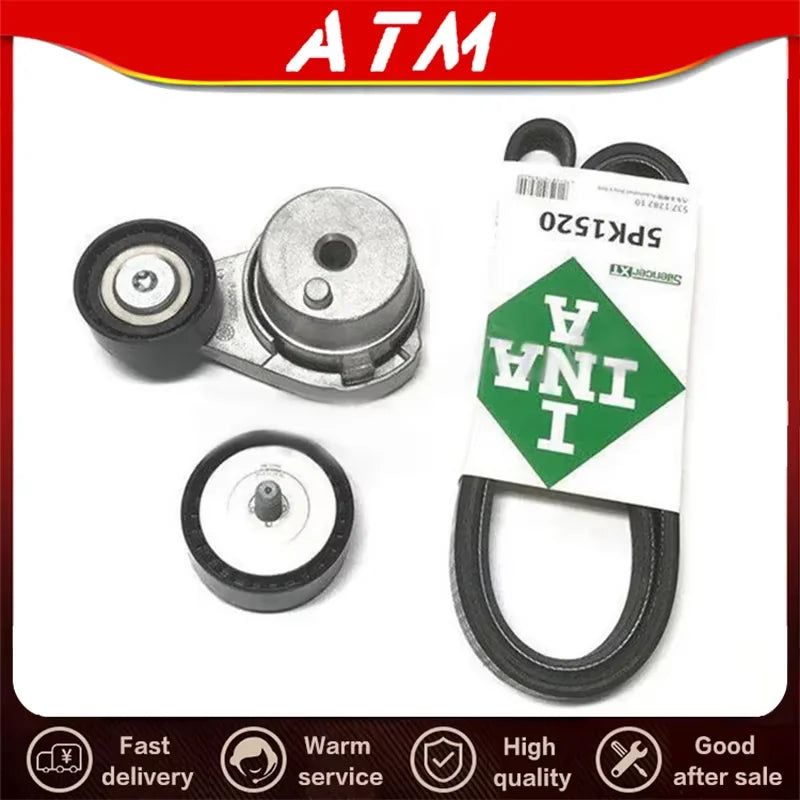 ATM Original generator belt power pump belt tensioner assembly idler wheel 10202625  ILR20002 10202623 For SAIC MG5 ZS RX3 i5 i6 - sayaragear