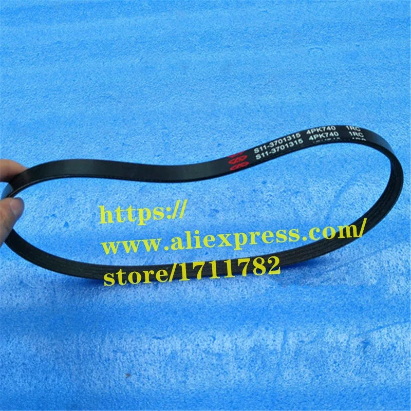 Alternator Belt For Chery QQ3 S11 QQ6/S21 Jaggi A1 Kimo  X1 indiS Beat Engine Belt S11-3701315 4PK740 sayaragear