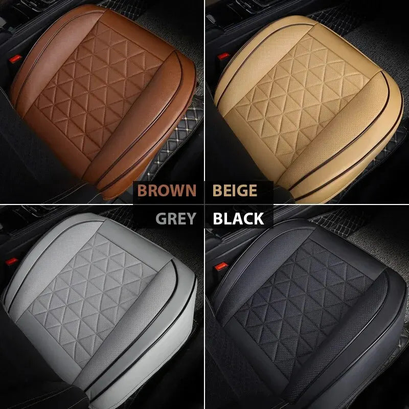 New Front Car Seat Cover PU Leather Cars Seat Cushion Automobiles Seat Protector Universal Car Chair Pad Mat Auto Accessories sayaragear