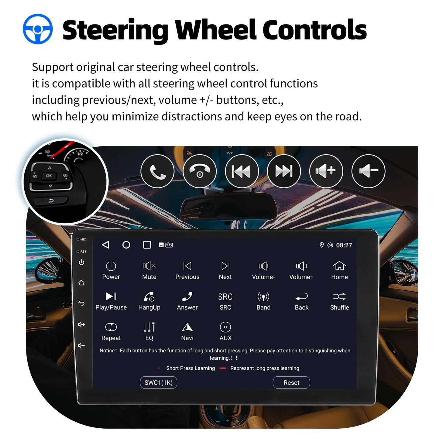 ESSGOO 7 9 10" Car Radio Android Auto Carplay Car Stereo Multimedia Player Universal WIFI GPS Autoradio Car Intelligent Systems sayaragear