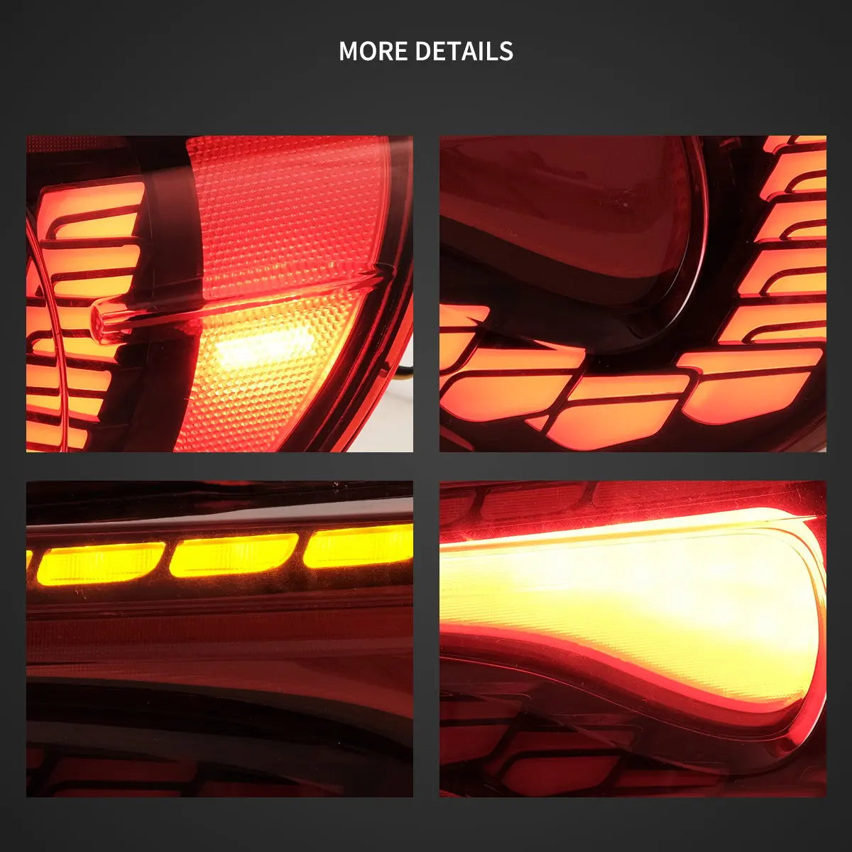 Vland 12-20 Toyota 86 GT86 FT86 13-20 Subaru BRZ 13-20 Scion FR-S LED Tail Lights Sequential Turn Signal With Dynamic Welcome Li sayaragear