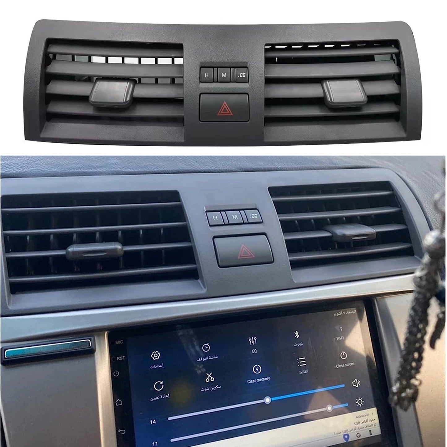 1 vehicles Accessories Vent For Toyota Camry 2007-2013 A/C Air Conditioning Vents Trim Insert Outlet Panel Outlet Grille sayaragear
