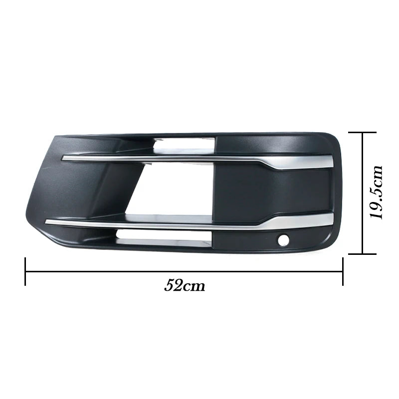 For Audi Q7 2016-2019 Auto Accessories Front Bumper Fog Light Under Grille Cover Fog Light Frame Fog Light Protection Cover - sayaragear