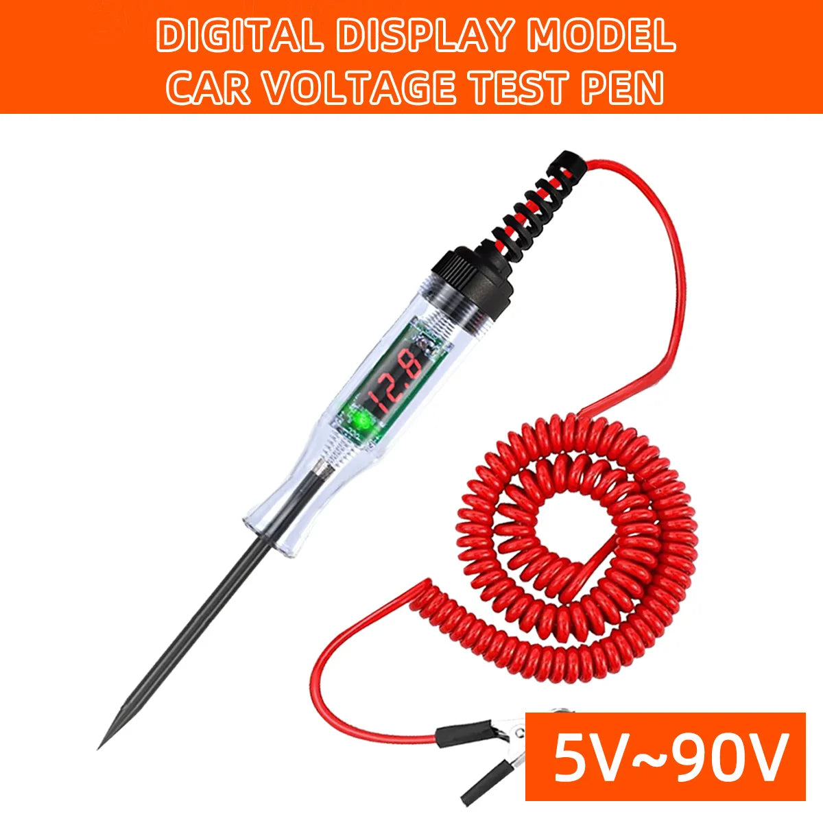 6V 12V 24V Car Truck Voltage Circuit Tester Auto Car Diagnostic Probe Test Pen Light Bulb Electric Measuring Pen Repair Tools sayaragear