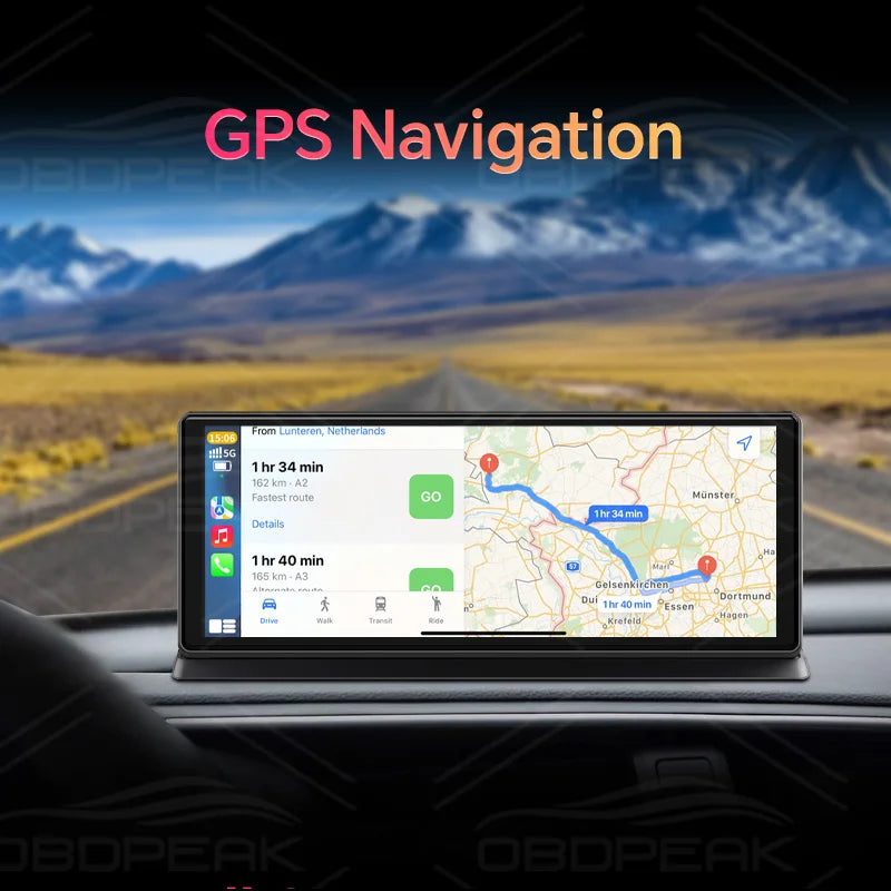 K2 Pro 11.3" Car DVR 4K Camera Wireless Carplay Android auto Ai Screen Dash Cam Dual Len Video Recorder GPS Navigation Dashboard sayaragear