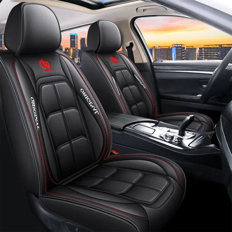 Car seat cushion Four Seasons universal new seat cover Leather seat cover Ice silk seat cushion Fully wrapped seat cushion sayaragear