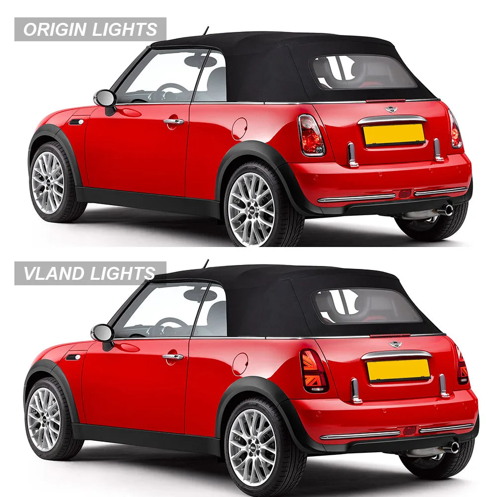 Vland 01-06 Mini R50 R52 R53 LED Tail Lights Rear Lamp Assembly Upgrade Replacement sayaragear