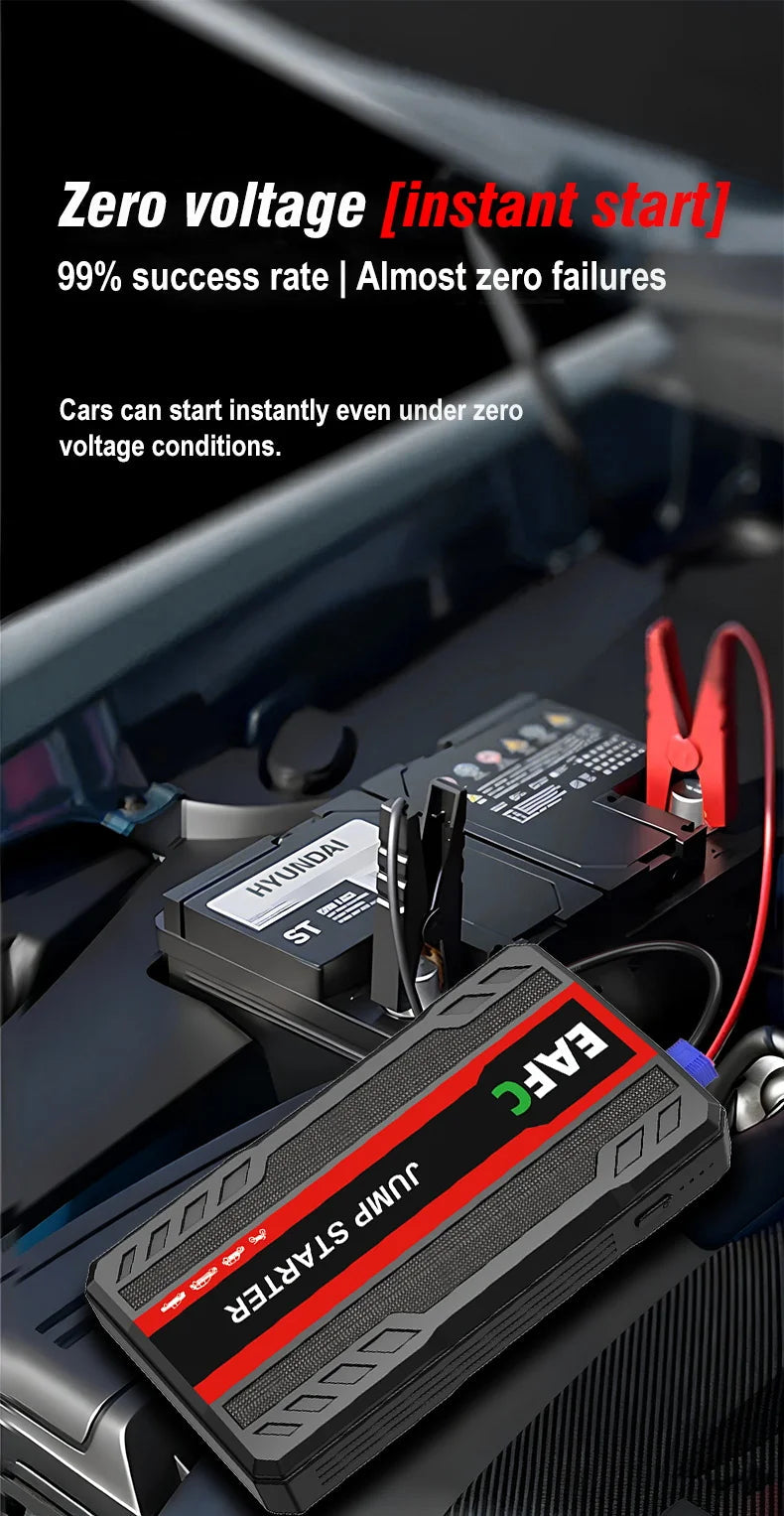 4000A/2000A/600A Portable Car Jump Starter PowerBank Booster Charger 12V Starting Device Petrol Diesel Car Booster JumpStarter sayaragear