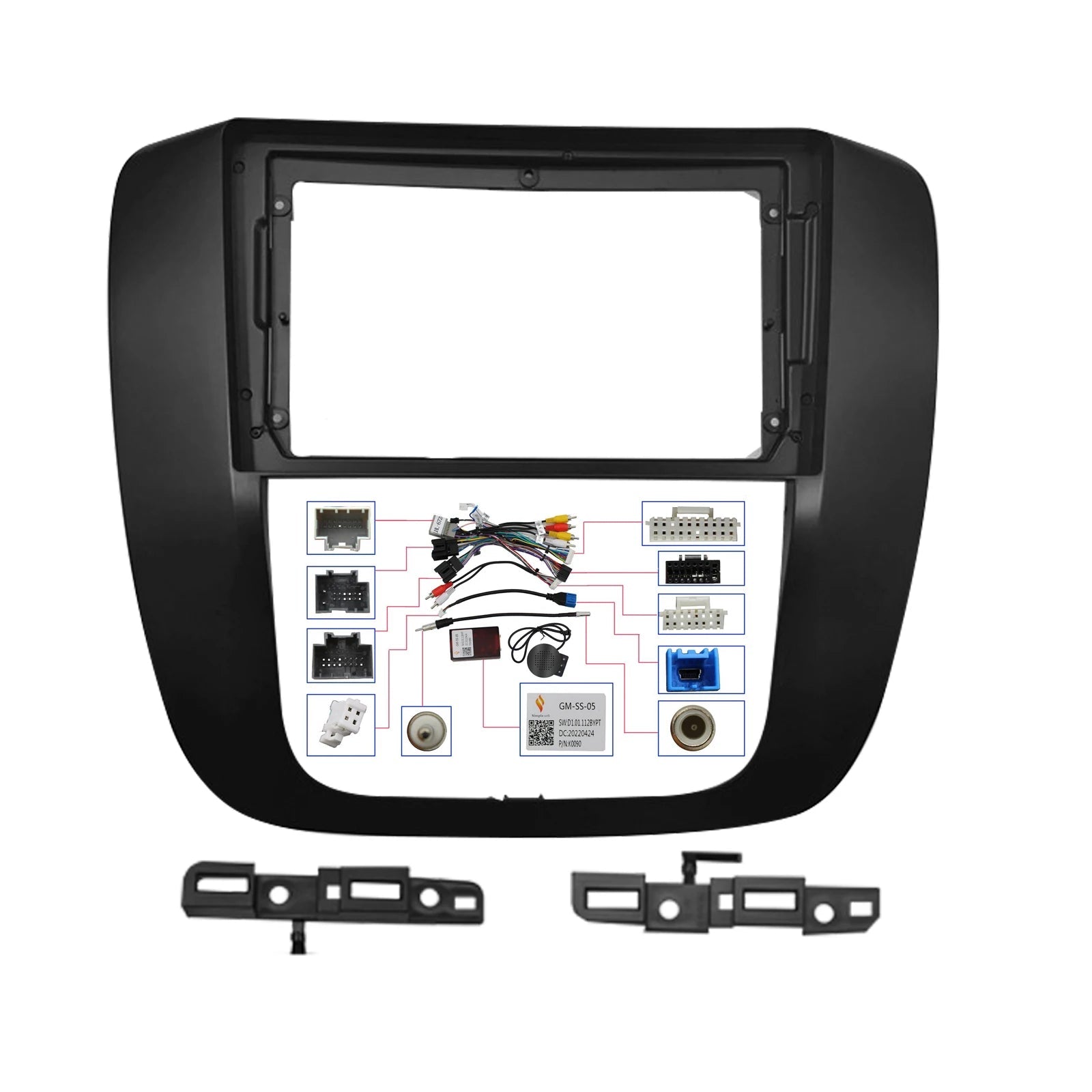 9 Inch For GMC Yukon / Tahoe 2007-2012 Car Radio Stereo GPS MP5 Android Player 2 Din Head Unit Fascia Dash Board Panel Frame sayaragear