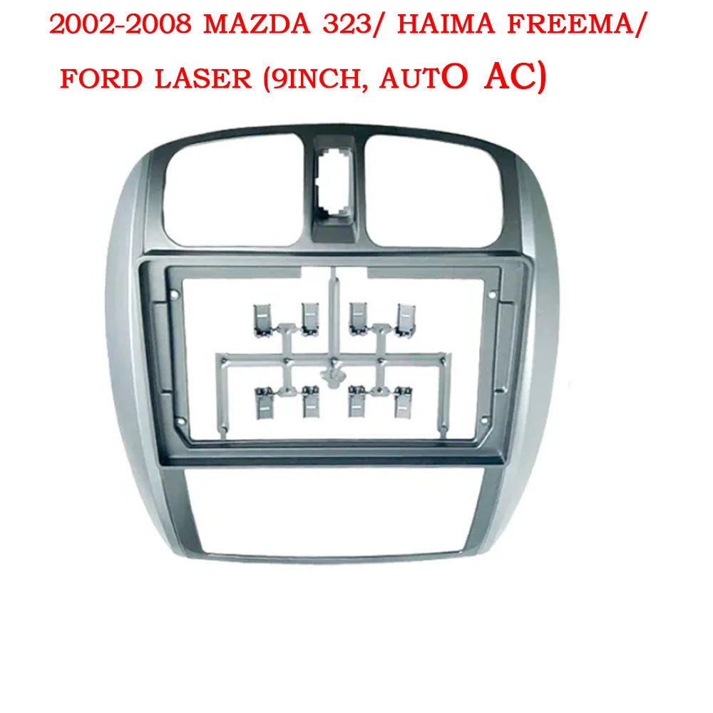 2Din Audio Face Plate Facia Frame For Mazda 323 Premacy Ford Laser 9 inch Big Screen Radio Stereo Panel Dash Mount Refitting Ki sayaragear