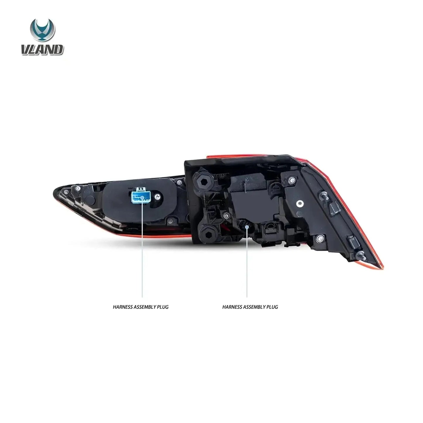 VLAND 20-23 Golf MK8 Hatchback LED Tail Lights With Sequential Amber Turn Signal sayaragear