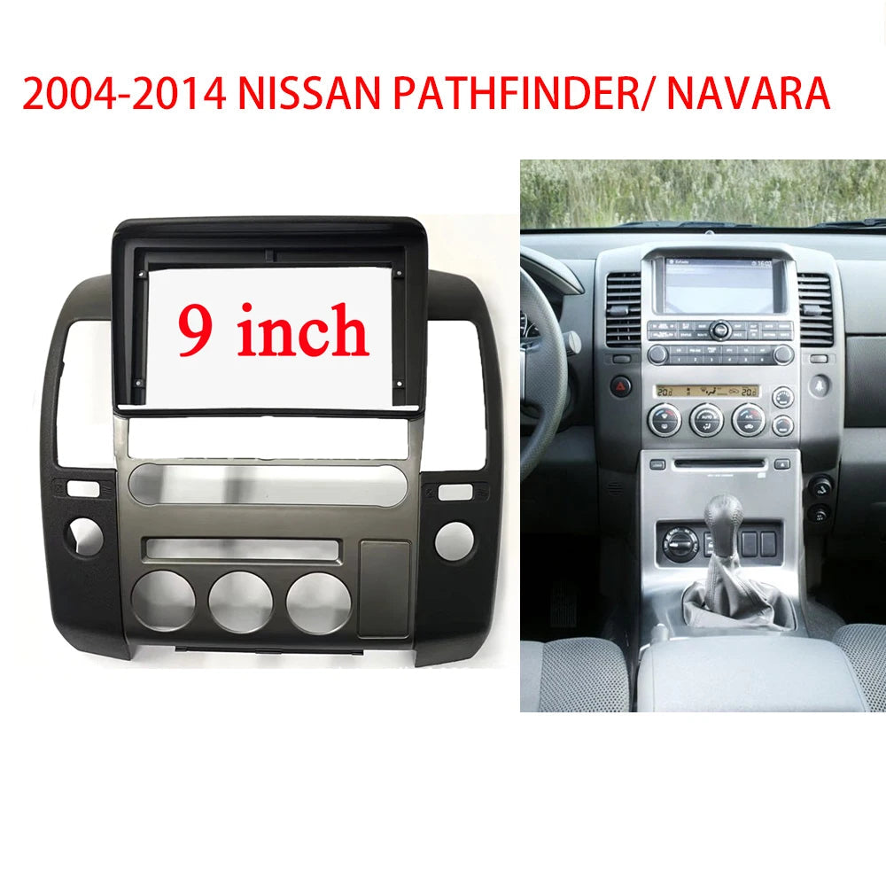 Car Stereo Frame Fascia Adapter for NISSAN PATHFINDER NAVARA 2004-2014 Android Radio Bezel Faceplate Audio Face Plate Dask Kit sayaragear