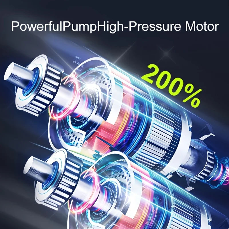 Portable Car Air Compressor 3X Faster 150PSI Cordless Tire Inflator Pump with Digital Gauge for Car Motorcycle Bike Air Pump sayaragear