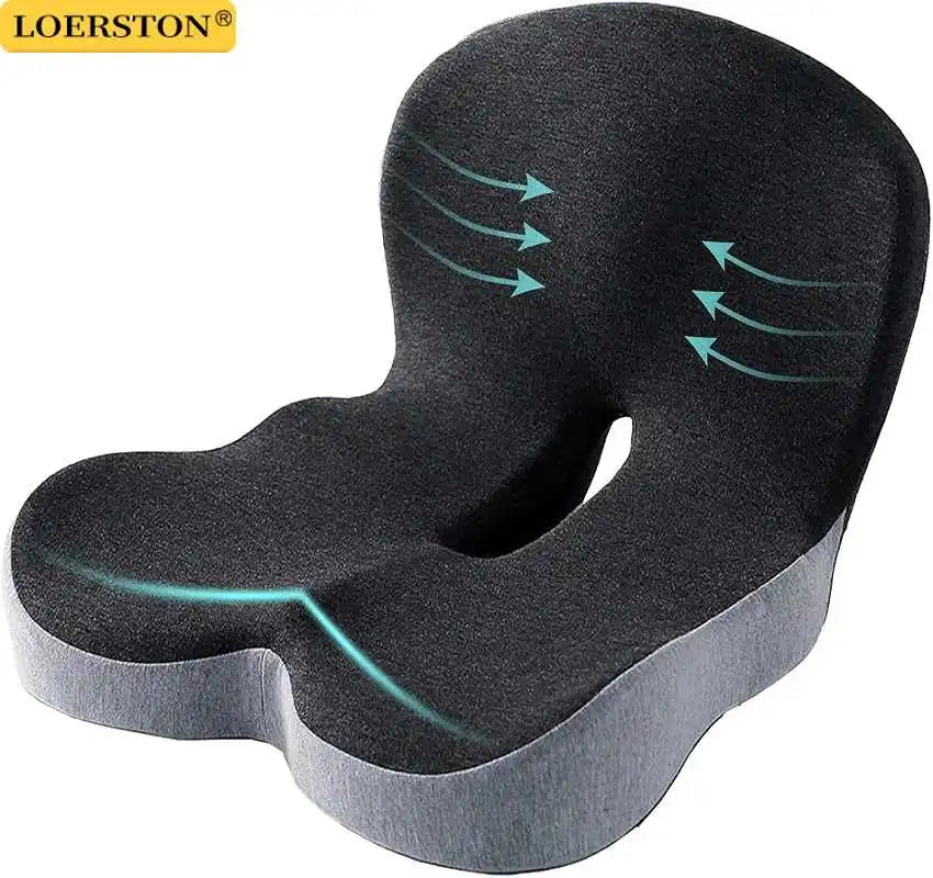 Memory Foam Cushion Interior Accessories Pillow Car Seat Waist Pillow Lumbar Support Office Pillow Chair Cushion sayaragear
