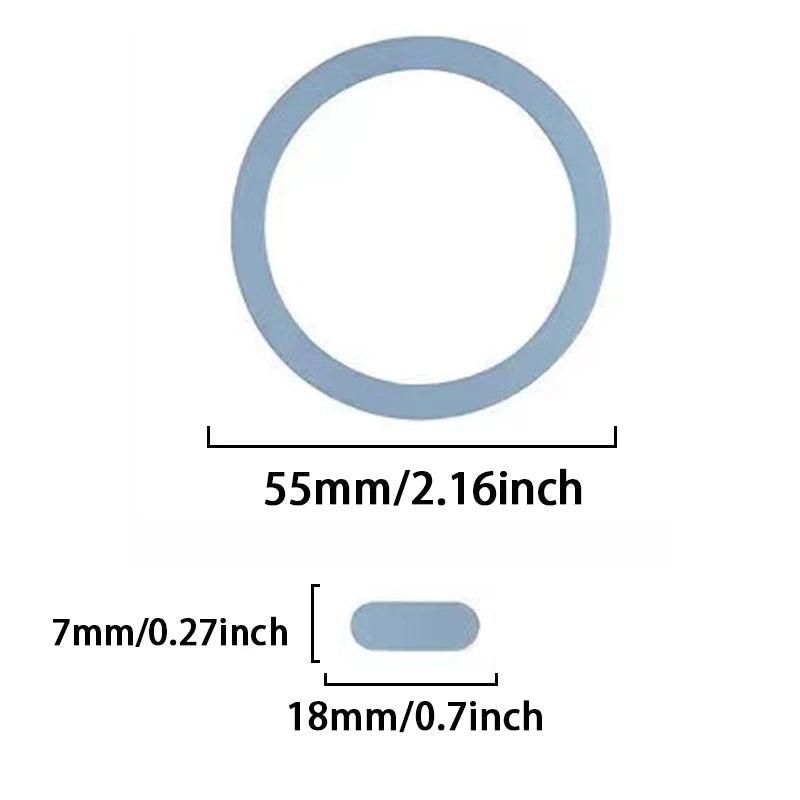 Universal Mobile Phone Metal Ring Plate for Magsafe Wireless Charging Sticker for iPhone Xiaomi Magnet Holder Iron Sheets in Car sayaragear