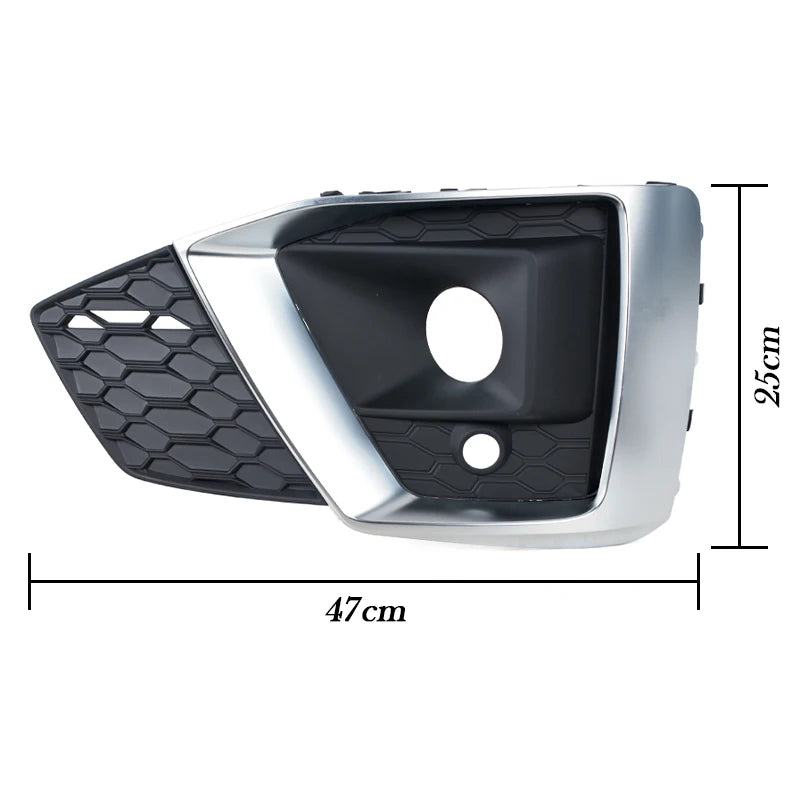 For Audi A5 B9 Sportback Coupe Cabriole S5 2019 2020 2021-2023 Honeycomb Mesh Fog Light Grille Cover 8W6807681T3Q7 8W6807682T3Q7 - sayaragear