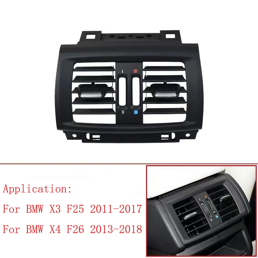 Car Rear AC Fresh Air Conditioning  Vent Grille Cover Outlet Assembly Or Panel For BMW X3 X4 F25 F26 2011-2018 64229200888 sayaragear