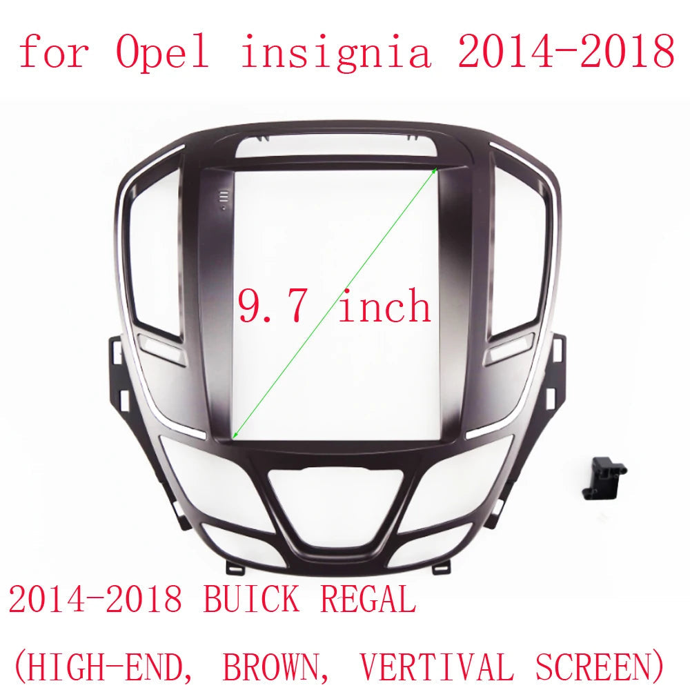 9.7 Inch Car Radio Fascia For Opel Insignia BUICK REGAL 2014-2018 Android MP5 GPS Player Panel Frame 2 Din Head Unit Dash Cover sayaragear