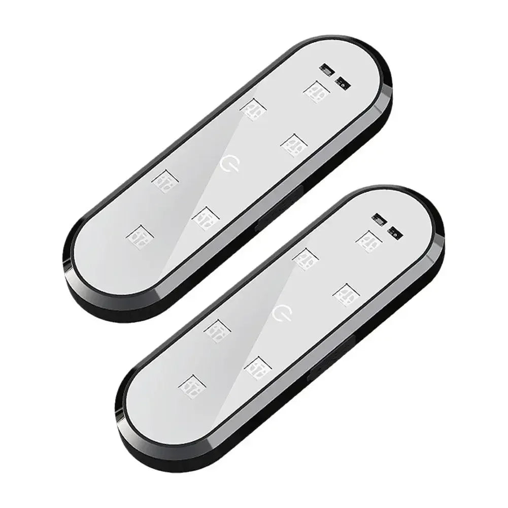 2Pcs Car LED Door Lights RGB Led Wireless Door Warning Lights USB Welcome Door Sill Projector Magnetic Auto Ambient Lamp Puddle sayaragear